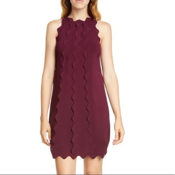 TED BAKER Rickrack Scalloped Rianori Shift Dress NWT in Size 5 (12) - Picture 1 of 11